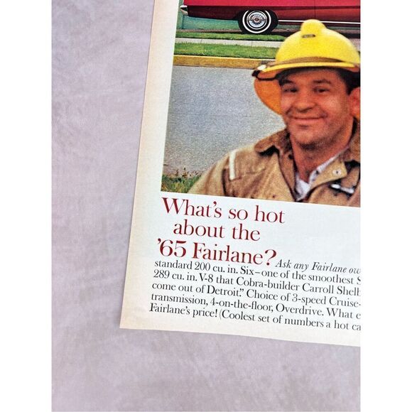 Vintage Print Advertisement Ad 1965 Ford Fairlane 500 Sports Coupe Print Ad - Picture 2 of 6
